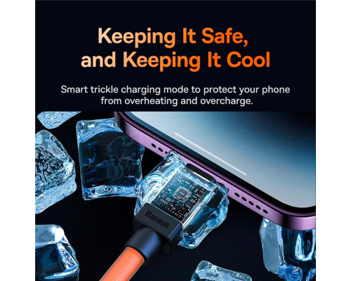 Кабель Baseus CoolPlay Series Fast Charging Cable Type-C to iP 20W 1m Orange