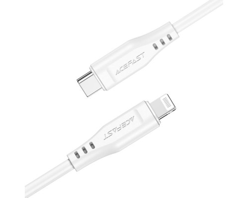 Кабель ACEFAST C3-01 Type-C to iP 3A, 30W, TPE, TPE connectors, White