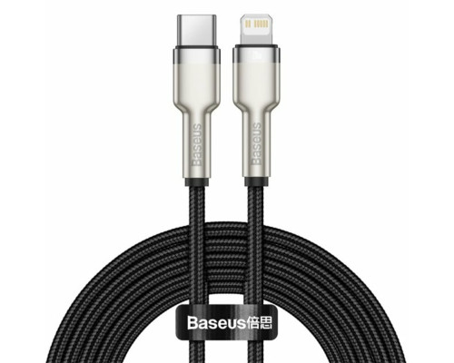 Кабель Baseus Cafule Series Metal Data Cable Type-C to iP PD 20W 2m Black