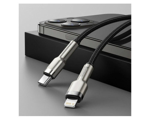 Кабель Baseus Cafule Series Metal Data Cable Type-C to iP PD 20W 2m Black