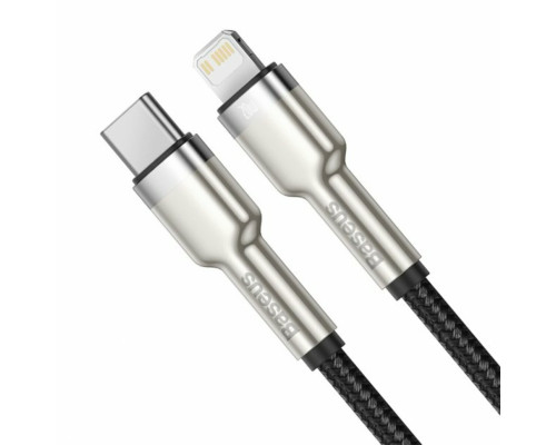 Кабель Baseus Cafule Series Metal Data Cable Type-C to iP PD 20W 2m Black