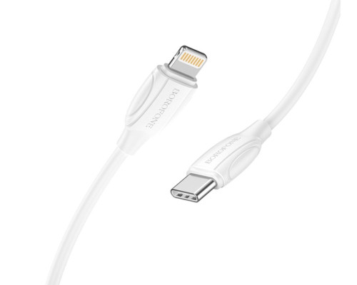 Кабель BOROFONE BX19 Double-speed PD charging data cable for iP 2m White