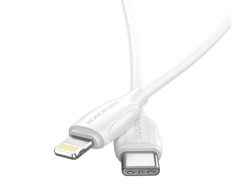 Кабель BOROFONE BX19 Double-speed PD charging data cable for iP 2m White