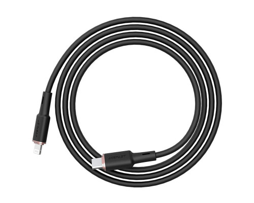 Кабель ACEFAST C2-01 Type-C to iP 3A, 20W, 1.2m silicone, zinc connectors, Black