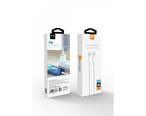 Кабель WUW-X181 Type-C to Lightning PD 20W white