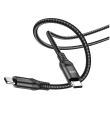 Кабель BOROFONE BX56 Type-C to Type-C 3A, 60W, 1,5m, nylon, aluminum+TPE connectors, Black