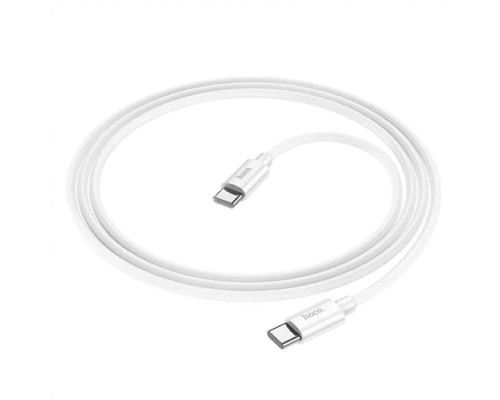 Кабель HOCO X87 Magic silicone 60W PD charging data cable for Type-C to Type-C White