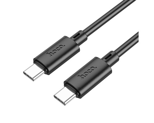 Кабель HOCO X88 Gratified 60W charging data cable for Type-C to Type-C(unpackaged) Black