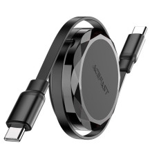 Кабель ACEFAST C13-03 USB-C to USB-C dual retraction charging data cable Black