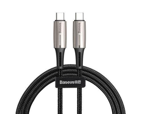 Кабель Baseus Water Drop-shaped Lamp Type-C 3A 1m Black