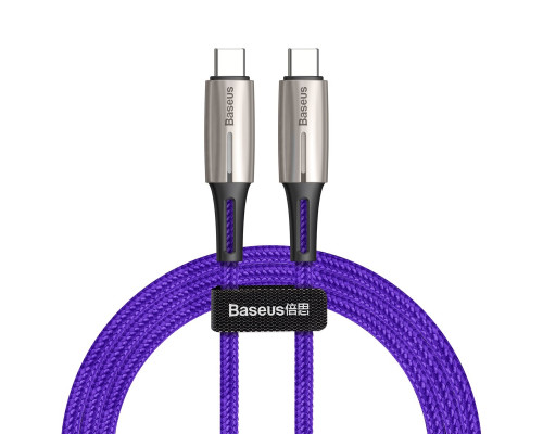 Кабель Baseus Water Drop-shaped Lamp Type-C 3A 1m Purple