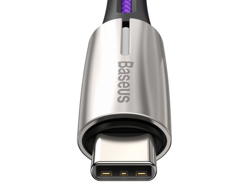 Кабель Baseus Water Drop-shaped Lamp Type-C 3A 1m Purple