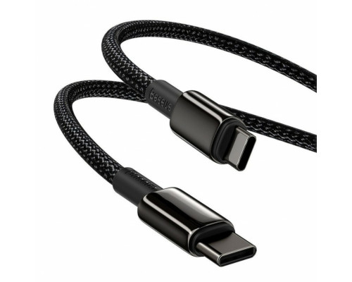 Кабель Baseus Tungsten Gold Fast Charging Data Cable Type-C to Type-C 100W 1m Black