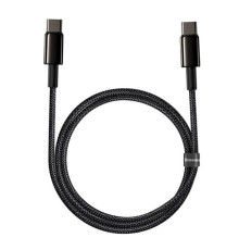 Кабель Baseus Tungsten Gold Fast Charging Data Cable Type-C to Type-C 100W 1m Black