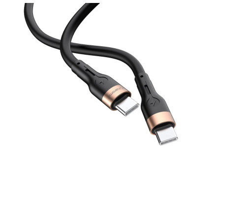 Кабель CHAROME C23-04 USB-C to USB-C charging data cable Black