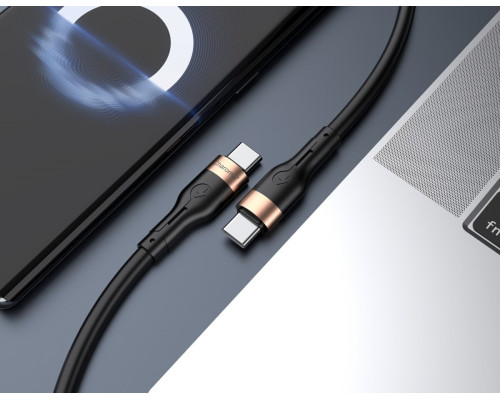 Кабель CHAROME C23-04 USB-C to USB-C charging data cable Black
