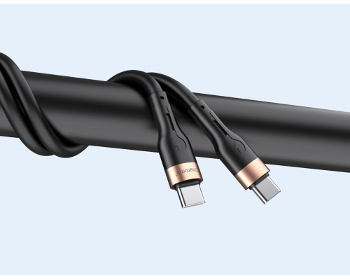 Кабель CHAROME C23-04 USB-C to USB-C charging data cable Black