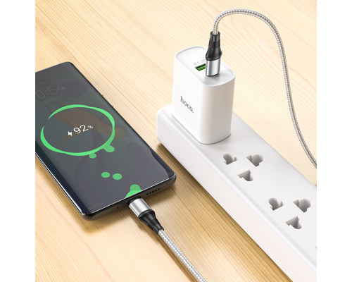 Кабель HOCO X50 Type-C to Type-C Exquisito 100W charging data cable(L=2M) Gray