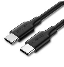 Кабель UGREEN US286 USB 2.0 Type C to Type C Cable Nickel Plating 1.5m (Black) (UGR-50998)