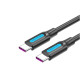 Кабель Vention USB 2.0 C Male to C Male 5A Cable 1M Black PVC Type (COTBF)