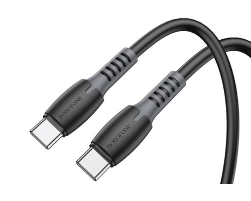 Кабель BOROFONE BX62 Type-C to Type-C Bonus 100W charging data cable Black