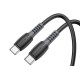 Кабель BOROFONE BX62 Type-C to Type-C Bonus 100W charging data cable Black