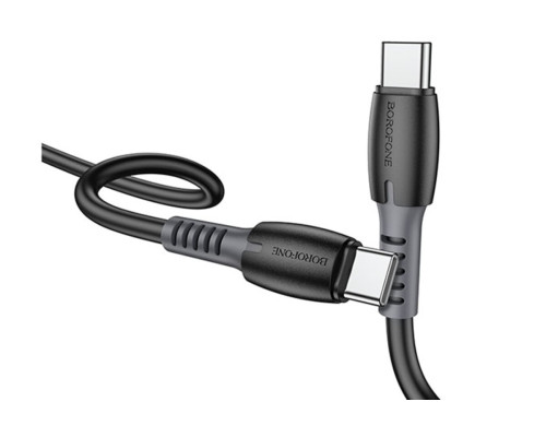 Кабель BOROFONE BX62 Type-C to Type-C Bonus 100W charging data cable Black