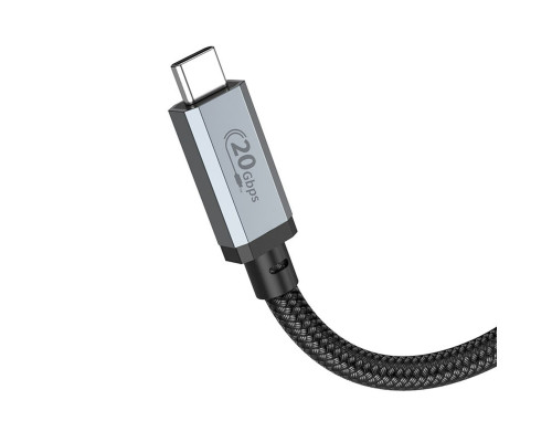 Кабель HOCO US05 USB4 100W HD high speed data cable(L=1M) Black