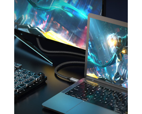 Кабель HOCO US05 USB4 100W HD high speed data cable(L=1M) Black