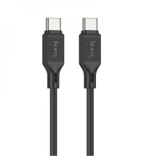 Кабель HOCO X90 Cool 60W silicone charging data cable for Type-C to Type-C Black