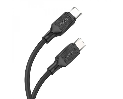 Кабель HOCO X90 Cool 60W silicone charging data cable for Type-C to Type-C Black