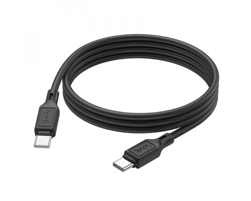 Кабель HOCO X90 Cool 60W silicone charging data cable for Type-C to Type-C Black