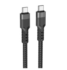 Кабель HOCO U110 Type-C to Type-C 60W charging data cable Black