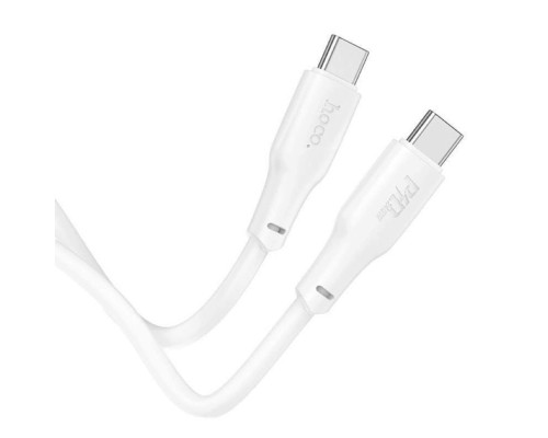 Кабель HOCO X93 Type-C to Type-C 240W, 1m, TPE, TPE connectors, White