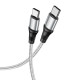 Кабель HOCO X50 Type-C to Type-C Exquisito 100W charging data cable(L=1M) Gray
