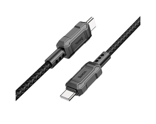 Кабель HOCO X94 Leader 60W charging data cable Type-C to Type-C Black