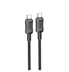 Кабель HOCO X94 Leader 60W charging data cable Type-C to Type-C Black