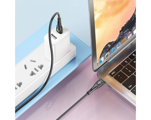 Кабель BOROFONE BX98 Type-C to Type-C Superior 60W charging data cable Black