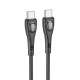 Кабель BOROFONE BX98 Type-C to Type-C Superior 60W charging data cable Black