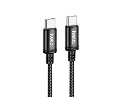 Кабель HOCO X89 Wind 60W charging data cable Type-C to Type-C Black