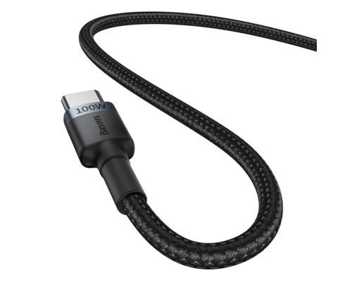 Кабель Baseus Cafule Charging Cable USB-C to USB-C 100W 1m 2pcs Red Black+Grey Black