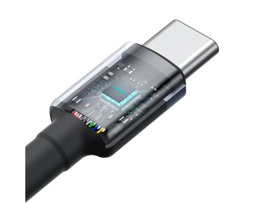 Кабель Baseus Cafule Charging Cable USB-C to USB-C 100W 1m 2pcs Red Black+Grey Black
