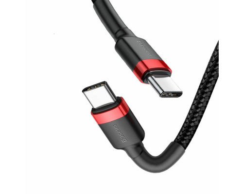 Кабель Baseus Cafule USB Cable Type-C-Type-C 3A 1m Red+Black
