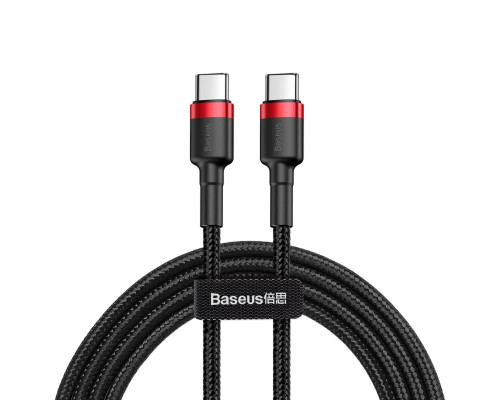 Кабель Baseus Cafule USB Cable Type-C-Type-C 3A 1m Red+Black