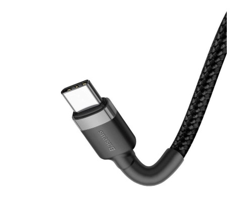 Кабель Baseus Cafule PD2.0 60W flash charging USB Type-C-Type-C (20V 3A)1M Grey+Black