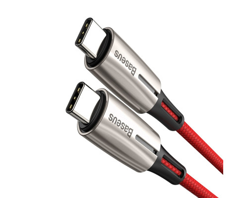 Кабель Baseus Water Drop-shaped Lamp Type-C 3A 1m Red