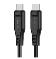 Кабель ACEFAST C3-03 Type-C to Type-C 3A, 60W, 1.2m, TPE, TPE connectors, Black