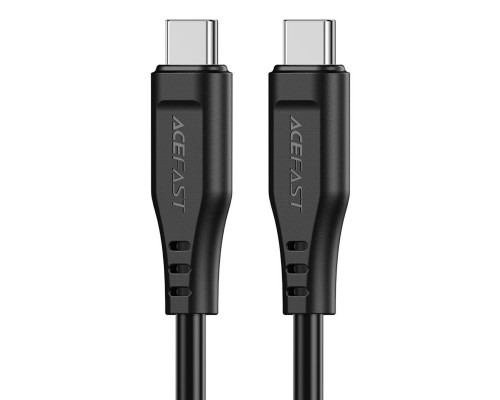 Кабель ACEFAST C3-03 Type-C to Type-C 3A, 60W, 1.2m, TPE, TPE connectors, Black