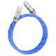 Кабель HOCO U113 Solid 100W silicone charging data cable Type-C to Type-C Blue