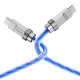 Кабель HOCO U113 Solid 100W silicone charging data cable Type-C to Type-C Blue